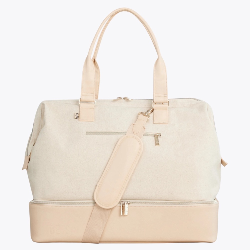 Beis weekender bag in beige